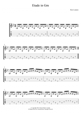 page one of Etude In Gm (Guitar Tab)