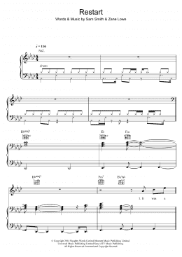 page one of Restart (Piano, Vocal & Guitar Chords)