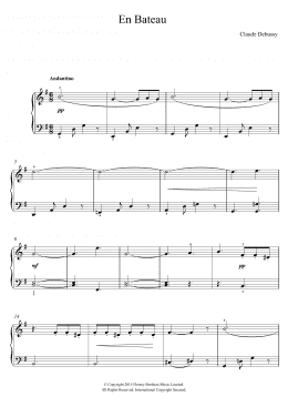 page one of En Bateau (Piano, Vocal & Guitar Chords)