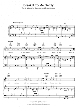 page one of Break It To Me Gently (Piano, Vocal & Guitar Chords)