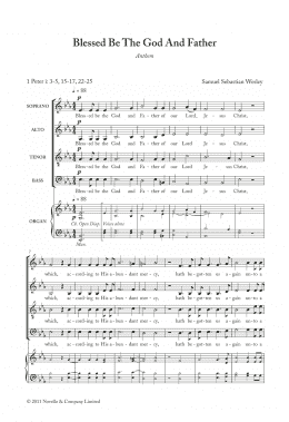 page one of Blessed Be The God And Father (Choir)