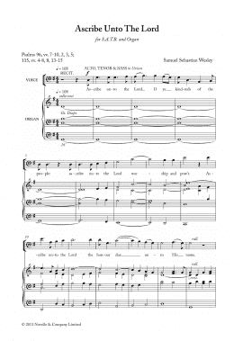 page one of Ascribe Unto The Lord (Choir)