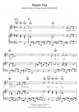 page one of Reach Out Your Hand (Piano, Vocal & Guitar Chords)