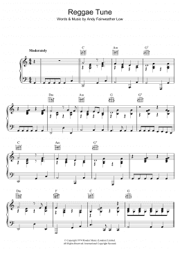 page one of Reggae Tune (Piano, Vocal & Guitar Chords)