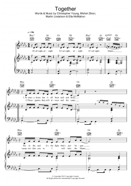 page one of Together (Piano, Vocal & Guitar Chords)
