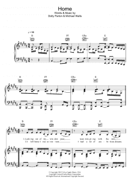 page one of Home (Piano, Vocal & Guitar Chords)