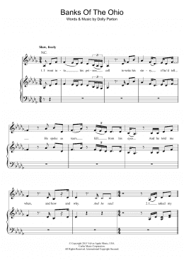 page one of Banks Of The Ohio (Piano, Vocal & Guitar Chords)
