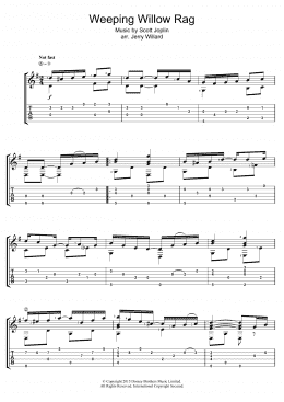 page one of Weeping Willow Rag (Guitar Tab)