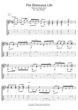 page one of The Strenuous Life (Guitar Tab)