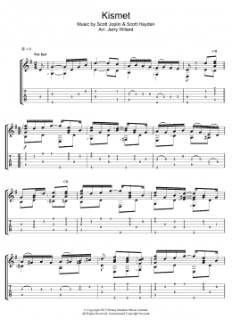 page one of Kismet (Guitar Tab)