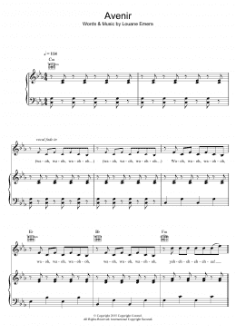 page one of Avenir (Piano, Vocal & Guitar Chords)