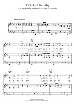 page one of Rock-A-Hula Baby (Piano, Vocal & Guitar Chords)