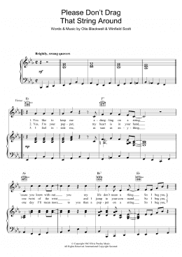 page one of Please Don't Drag That String Around (Piano, Vocal & Guitar Chords)
