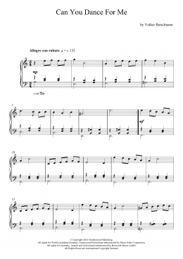 page one of Can You Dance For Me (Piano Solo)