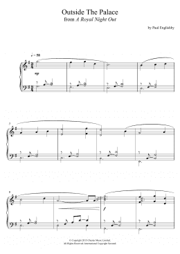 page one of Outside The Palace (From 'A Royal Night Out') (Piano Solo)