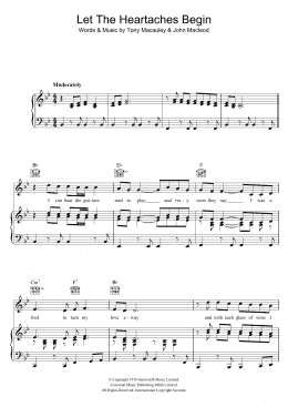 page one of Let The Heartaches Begin (Piano, Vocal & Guitar Chords)