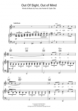 page one of Out Of Sight, Out Of Mind (Piano, Vocal & Guitar Chords)