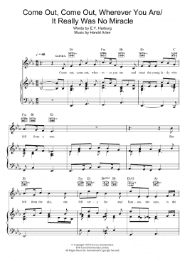 page one of Come Out, Come Out, Wherever You Are / It Really Was No Miracle (Piano, Vocal & Guitar Chords)