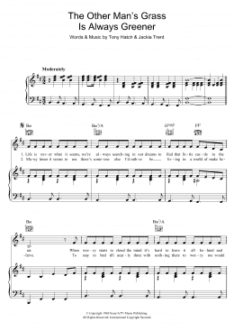page one of The Other Man's Grass Is Always Greener (Piano, Vocal & Guitar Chords)