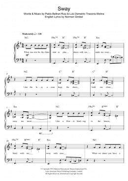 page one of Sway (Quien Sera) (Piano & Vocal)