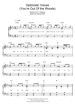 page one of Optimistic Voices (Easy Piano)