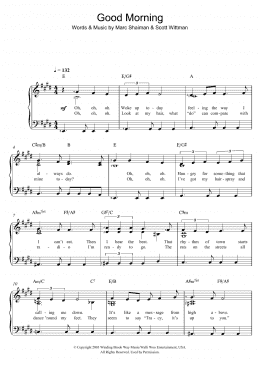 page one of Good Morning Baltimore (from Hairspray) (Easy Piano)