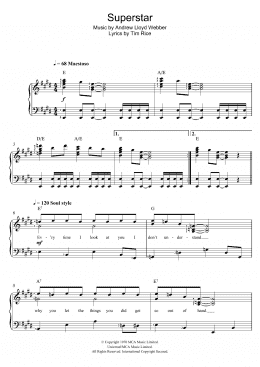 page one of Jesus Christ, Superstar (Piano & Vocal)