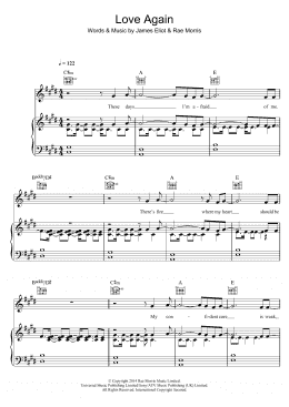 page one of Love Again (Piano, Vocal & Guitar Chords)