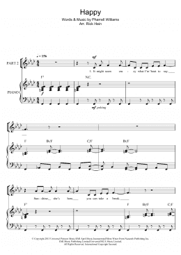 page one of Happy (arr. Rick Hein) (Choir)