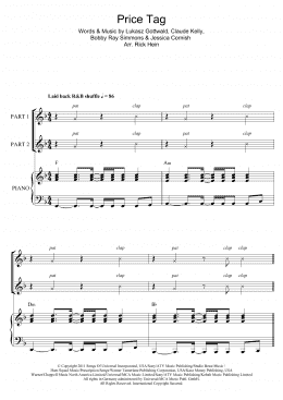 page one of Price Tag (arr. Rick Hein) (Choir)