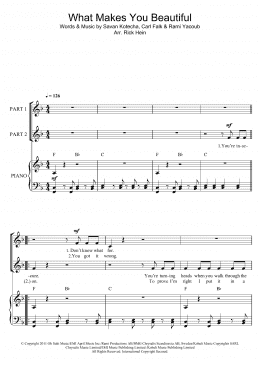 page one of What Makes You Beautiful (arr. Rick Hein) (Choir)
