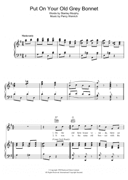page one of Put On Your Old Grey Bonnet (Piano, Vocal & Guitar Chords)