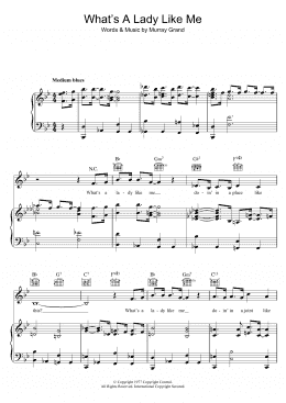 page one of What's A Lady Like Me (Piano, Vocal & Guitar Chords)