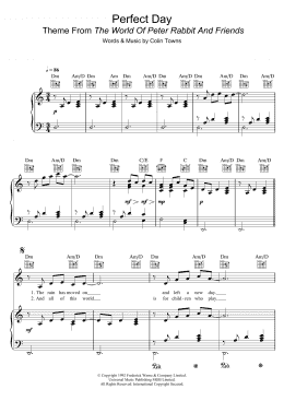 page one of Perfect Day (Theme From 'The World Of Peter Rabbit And Friends') (Piano, Vocal & Guitar Chords)