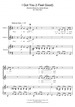 page one of I Got You (I Feel Good) (arr. Rick Hein) (2-Part Choir)