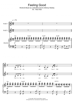page one of Feeling Good (Arr. Rick Hein) (Choir)