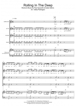 page one of Rolling In The Deep (Arr. Gitika Partington) (Choir)