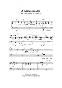 page one of A Woman In Love (Arr. Berty Rice) (Choir)