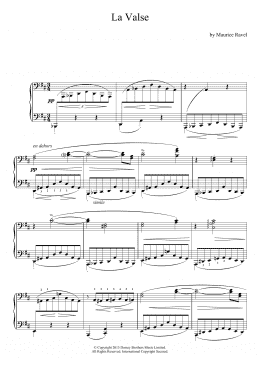 page one of La Valse (Piano Solo)