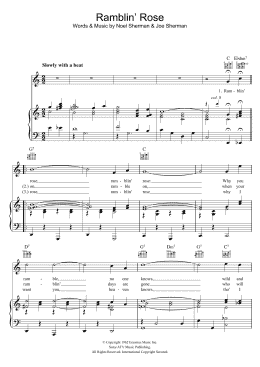 page one of Ramblin' Rose (Piano, Vocal & Guitar Chords)