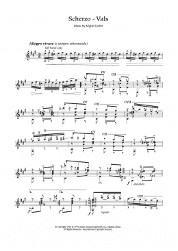 page one of Scherzo-Vals (Easy Guitar)