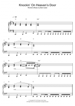 page one of Knockin' On Heaven's Door (Piano & Vocal)