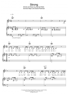 page one of Strong (Piano, Vocal & Guitar Chords (Right-Hand Melody))