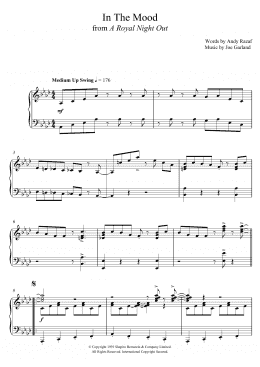 page one of In The Mood (Piano Solo)