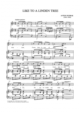 page one of Like To A Linden Tree (Piano & Vocal)