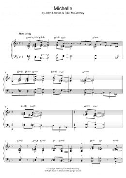page one of Michelle (Jazz version) (Piano Solo)