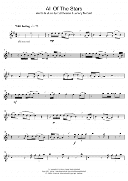 page one of All Of The Stars (Alto Sax Solo)
