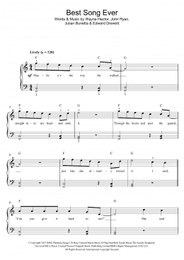 page one of Best Song Ever (Beginner Piano (Abridged))