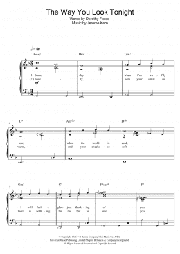 page one of The Way You Look Tonight (Piano & Vocal)