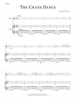 page one of The Crane Dance (Violin Solo)